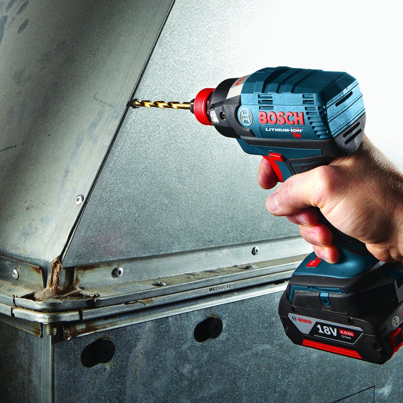 BOSCH TI2155IM 1-Piece 7/16 In. x 5-1/2 In. Titanium Nitride Coated Metal Drill Bit Impact Tough with Impact-Rated Hex Shank Ideal for Heavy-Gauge Carbon Steels, Light Gauge Metal, Hardwood - Image 3